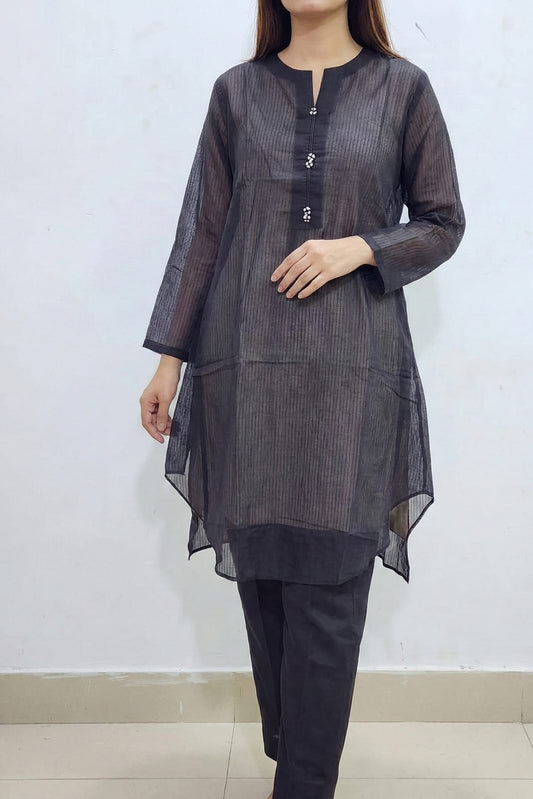 Al Karam Stitched Printed Lawn ST 2pc