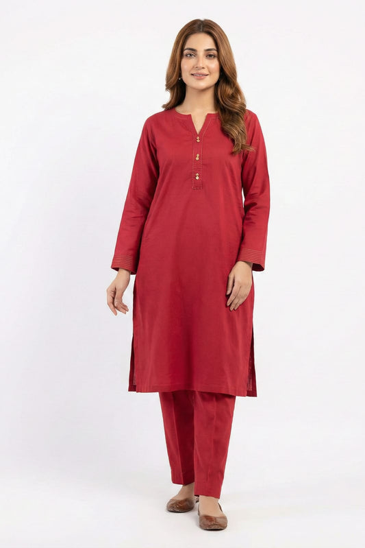 Al Karam Stitched Printed Lawn ST 2pc