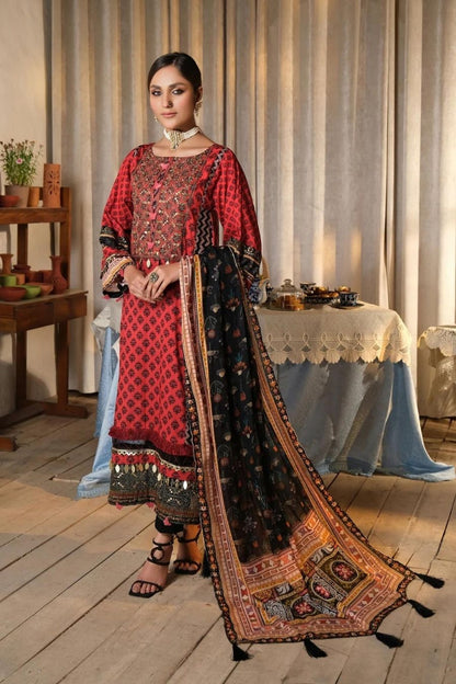 Digital Printed Embroidered Lawn Collection Vol-2 By Jacquard BrandedCutPieces