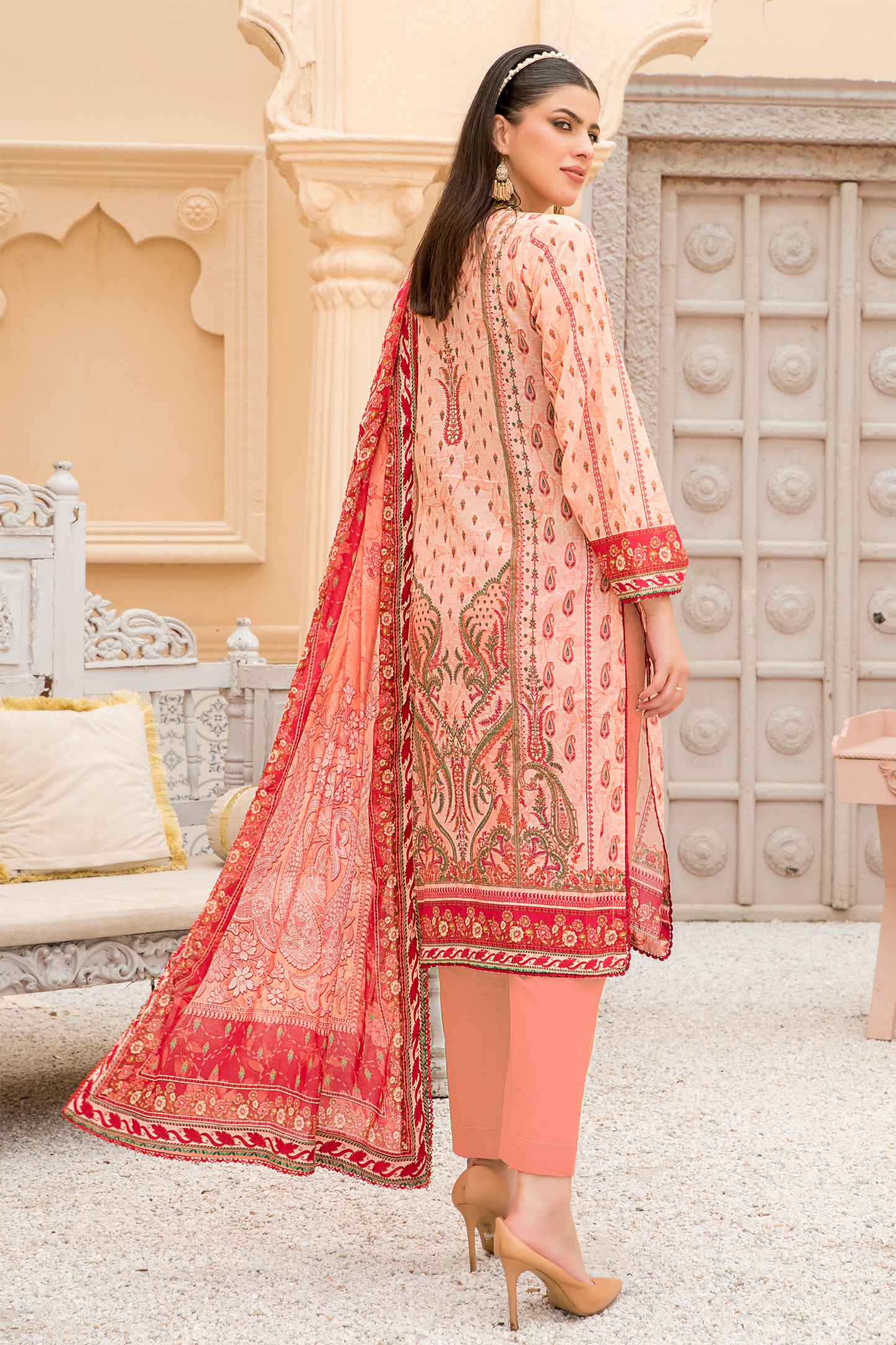 Jacquard Printed Lawn Unstitched 3pc