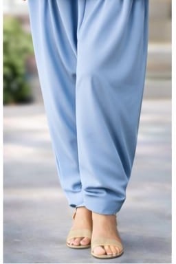 Sapphire Unstitched Linen Trouser