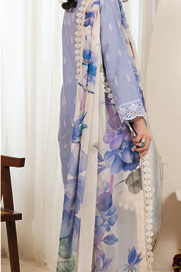 Johra Kaashvi Unstitched Chikenkari Lawn 3pc