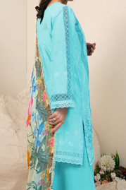 Johra Kaashvi Unstitched Chikenkari Lawn 3pc