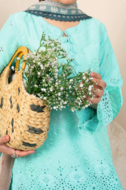 Johra Kaashvi Unstitched Chikenkari Lawn 3pc