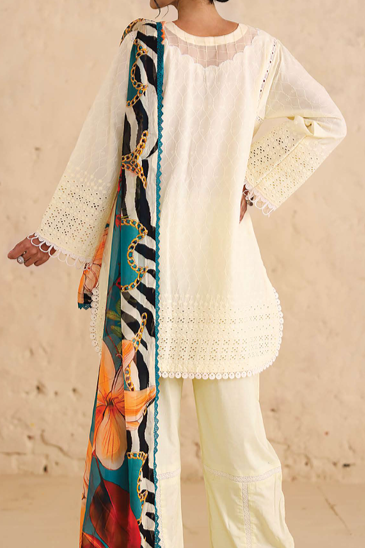 Johra Neysa Unstitched Embroidered Lawn 3pc