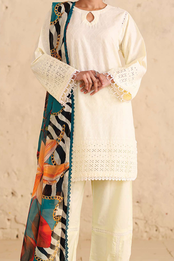 Johra Neysa Unstitched Embroidered Lawn 3pc