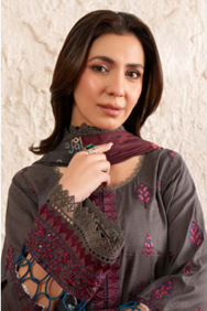 Johra Gulmohar Unstitched Embroidered Lawn 3pc