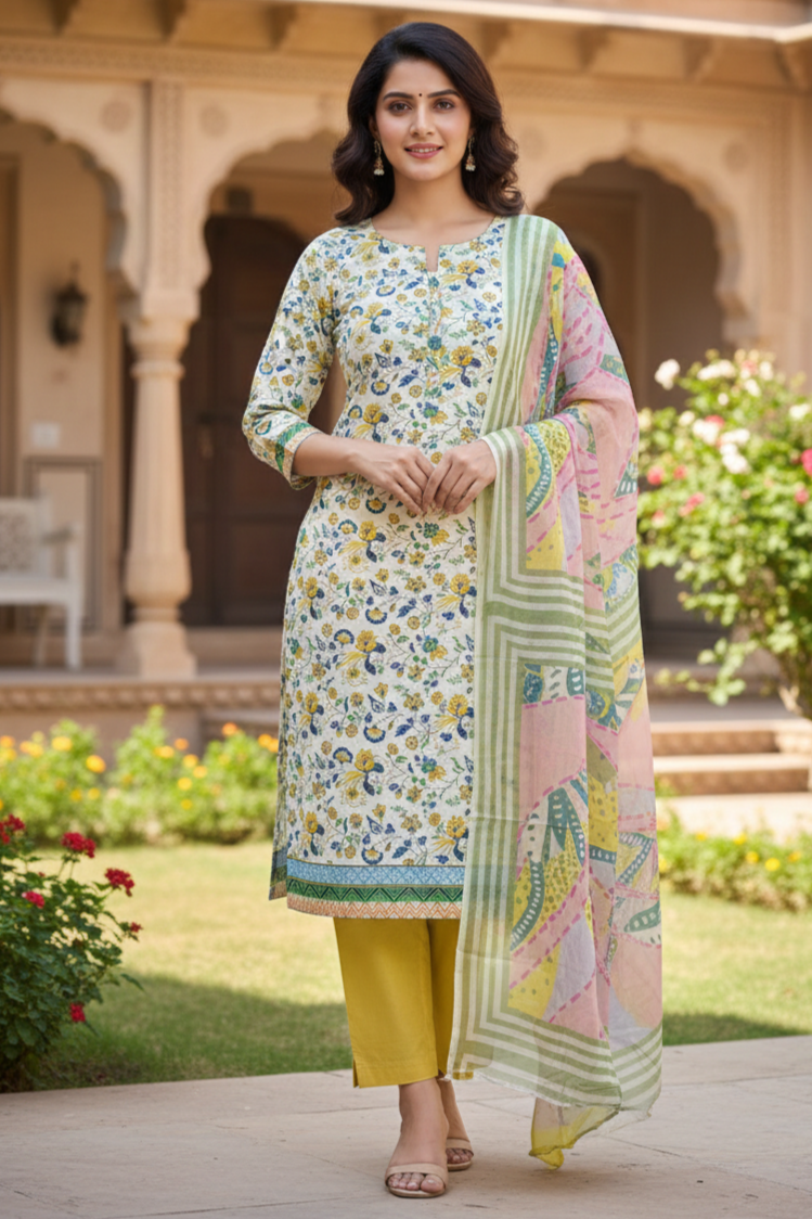 Sapphire Unstitched Printed Lawn 3pc