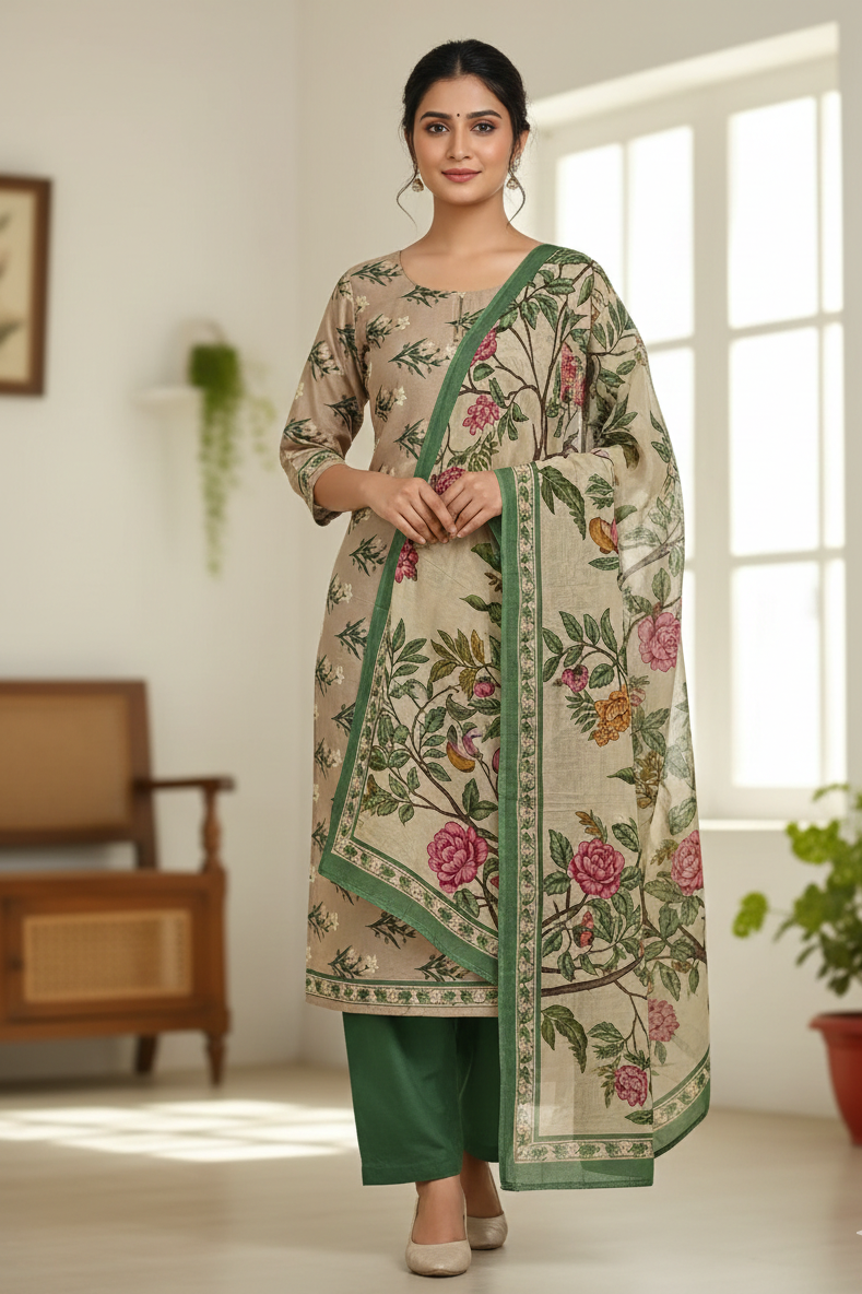 Sapphire Unstitched Printed Lawn 3pc