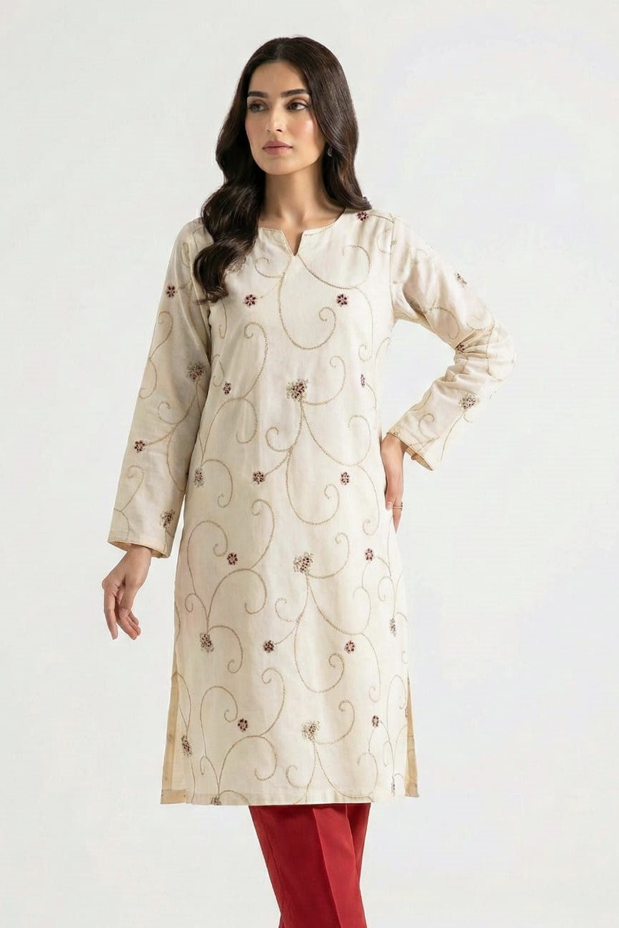 Designer Unstitched Embroidered ST Lawn 2pc