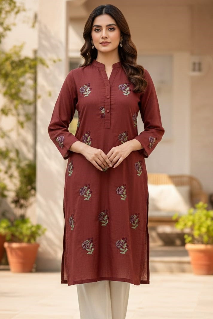 Designer Unstitched Embroidered ST Lawn 2pc