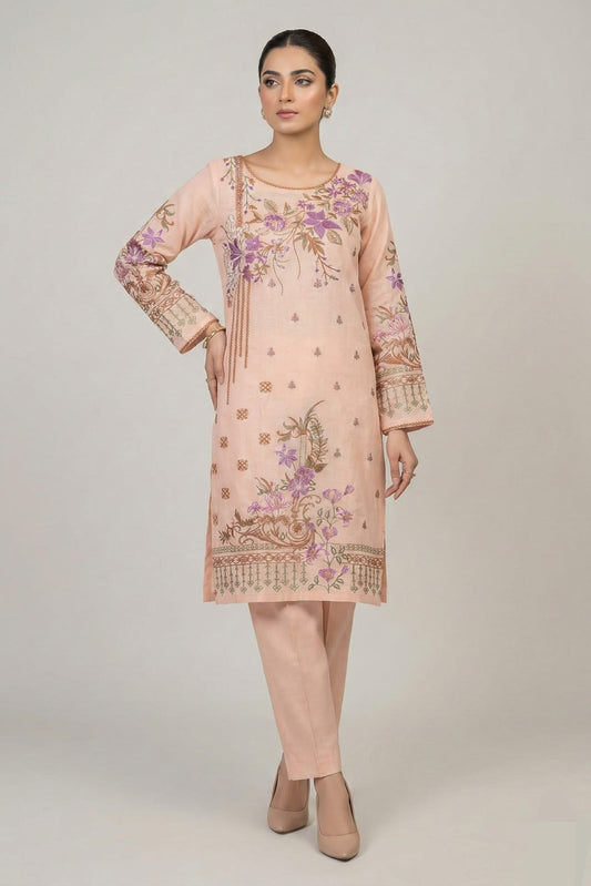 Designer Unstitched Embroidered ST Lawn 2pc