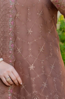 Hafiz Nagma Unstitched Embroidered Lawn 3pc