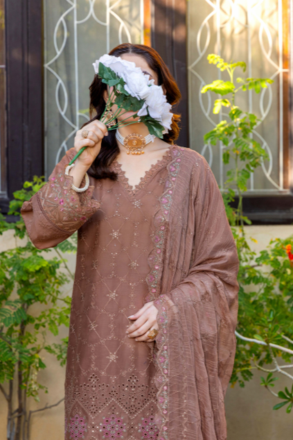 Hafiz Nagma Unstitched Embroidered Lawn 3pc