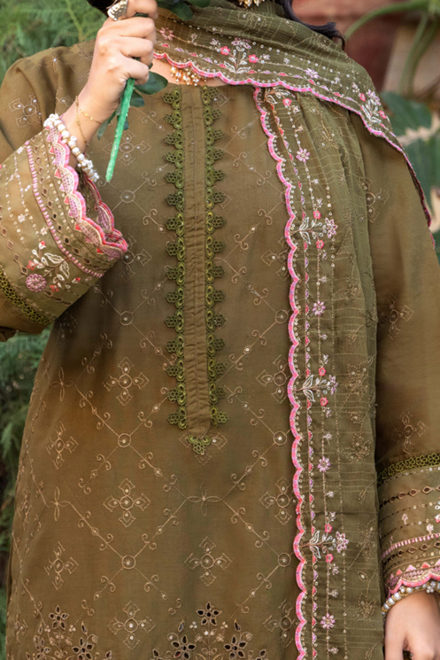 Hafiz Nagma Unstitched Embroidered Lawn 3pc