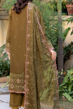 Hafiz Nagma Unstitched Embroidered Lawn 3pc