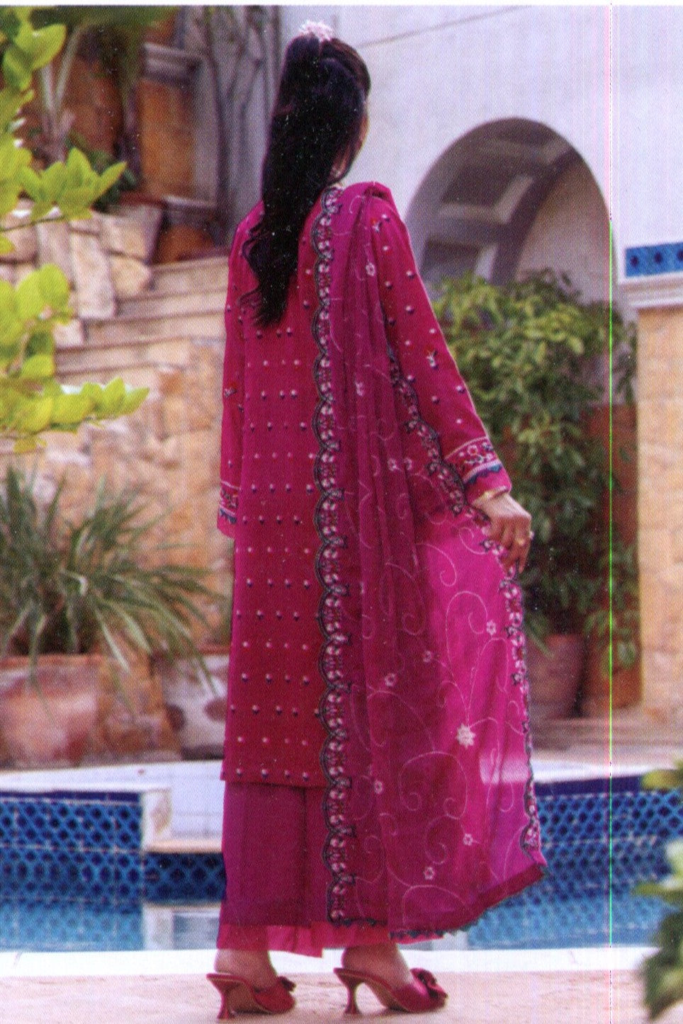 Hafiz Phool Zari Unstitched Embroidered Lawn 3pc
