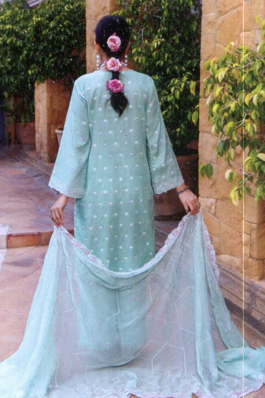 Hafiz Phool Zari Unstitched Embroidered Lawn 3pc