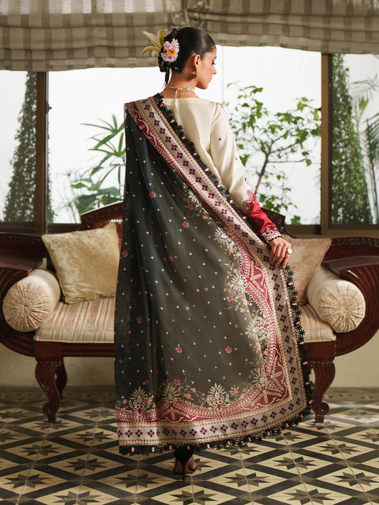 Binilyas Heritage Dore Embroidered Luxury Lawn 3pc