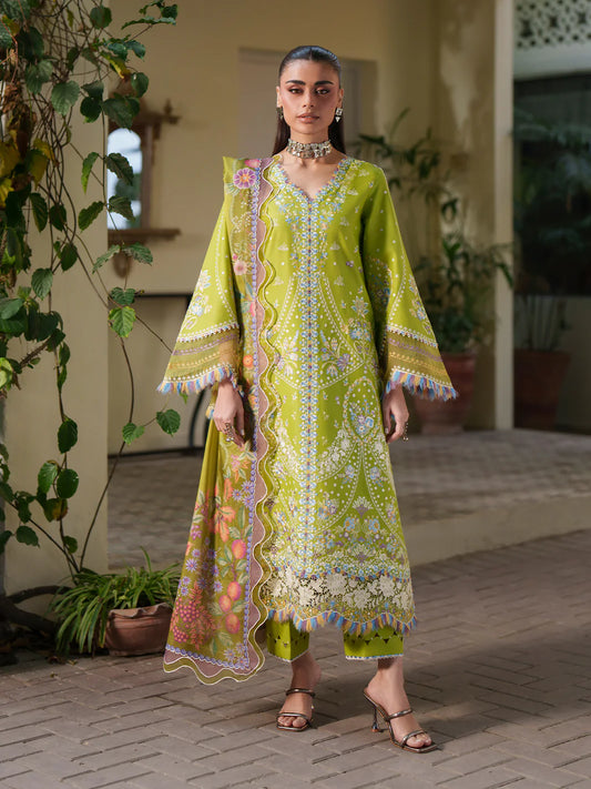 Binilyas Heritage Dore Embroidered Luxury Lawn 3pc