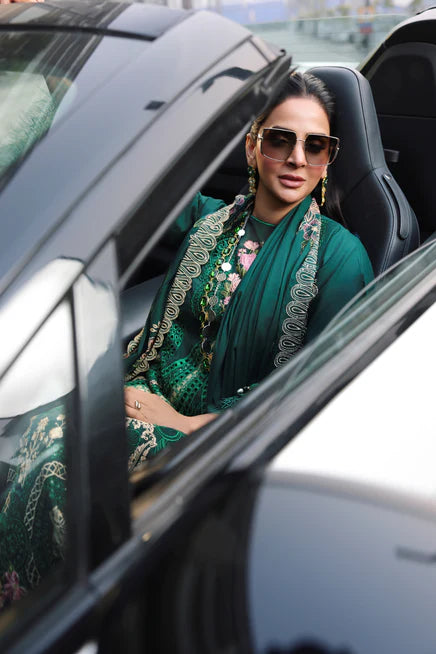 Parishay Monaco Embroidered Luxury Lawn 3pc