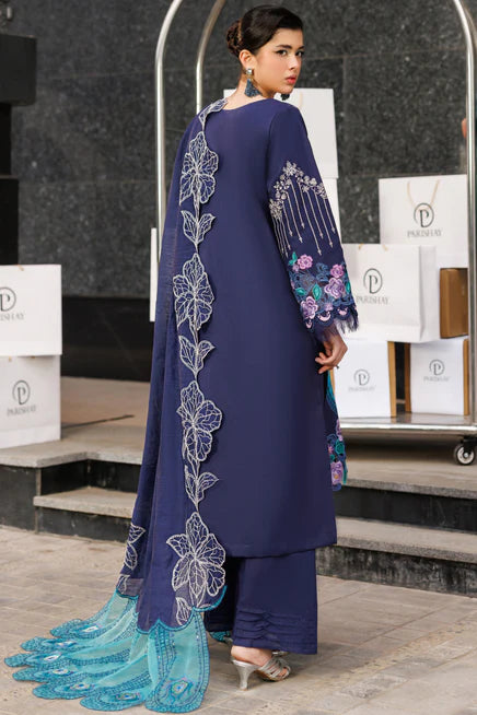 Parishay Monaco Embroidered Luxury Lawn 3pc