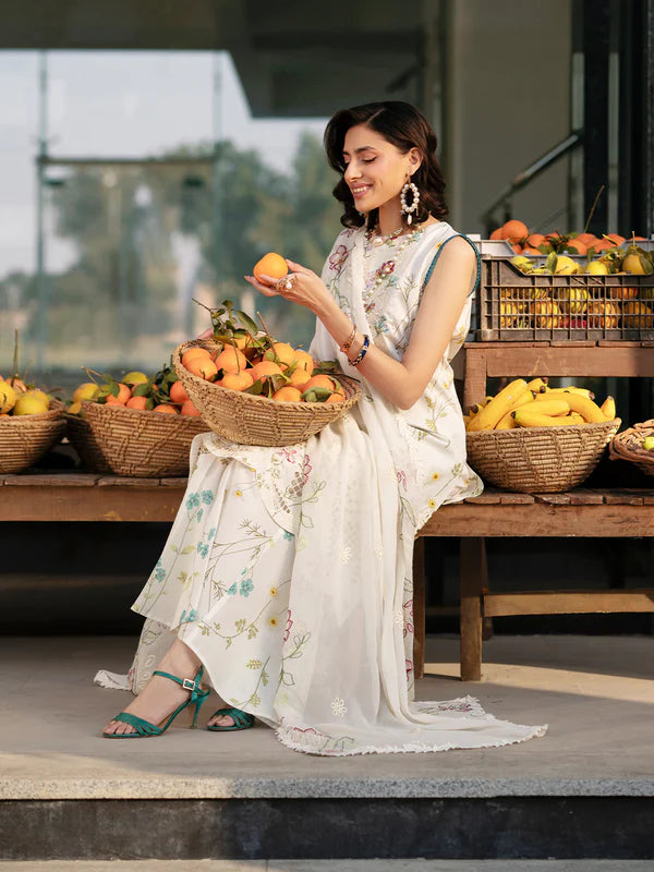 Mahnur Broadway Unstitched Luxury Lawn 3pc