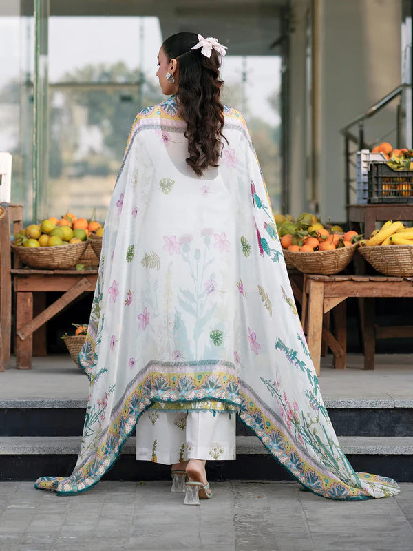 Mahnur Broadway Unstitched Luxury Lawn 3pc