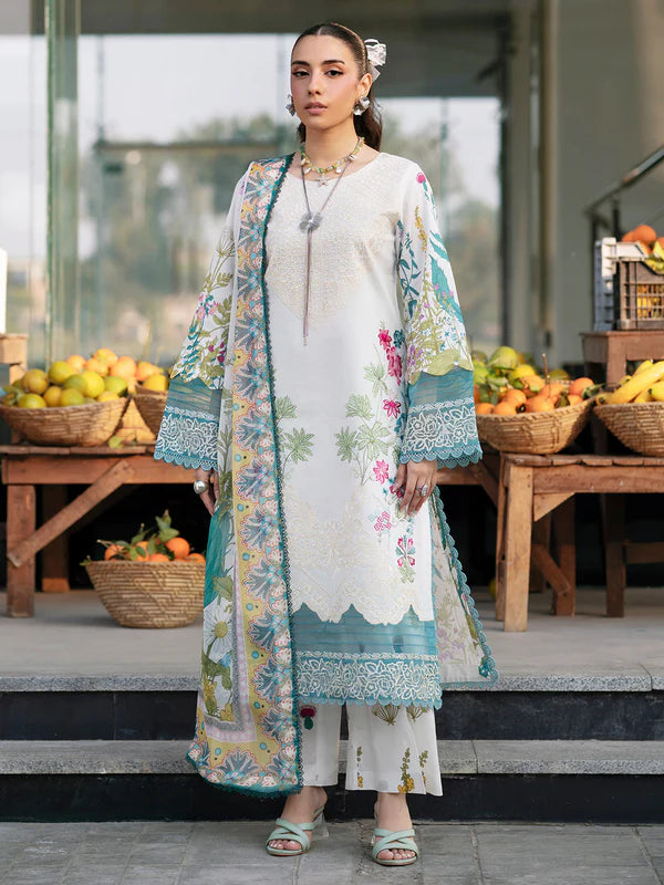 Mahnur Broadway Unstitched Luxury Lawn 3pc
