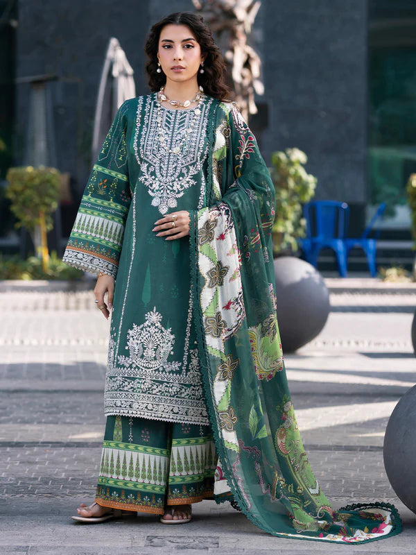 Mahnur Broadway Unstitched Luxury Lawn 3pc