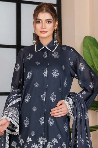 Noor jahan Bareeza Unstitched Embroidered Lawn 3pc