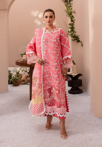 Parishay Regelia Luxury Embroidered Lawn 3pc - Branded Cut Pieces