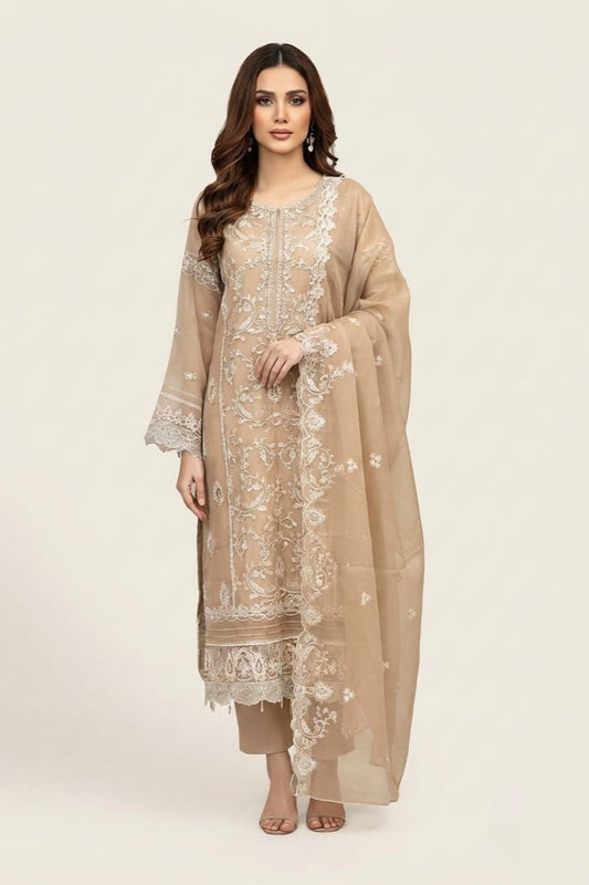 Noor jahan Elanora Unstitched Embroidered Lawn 3pc