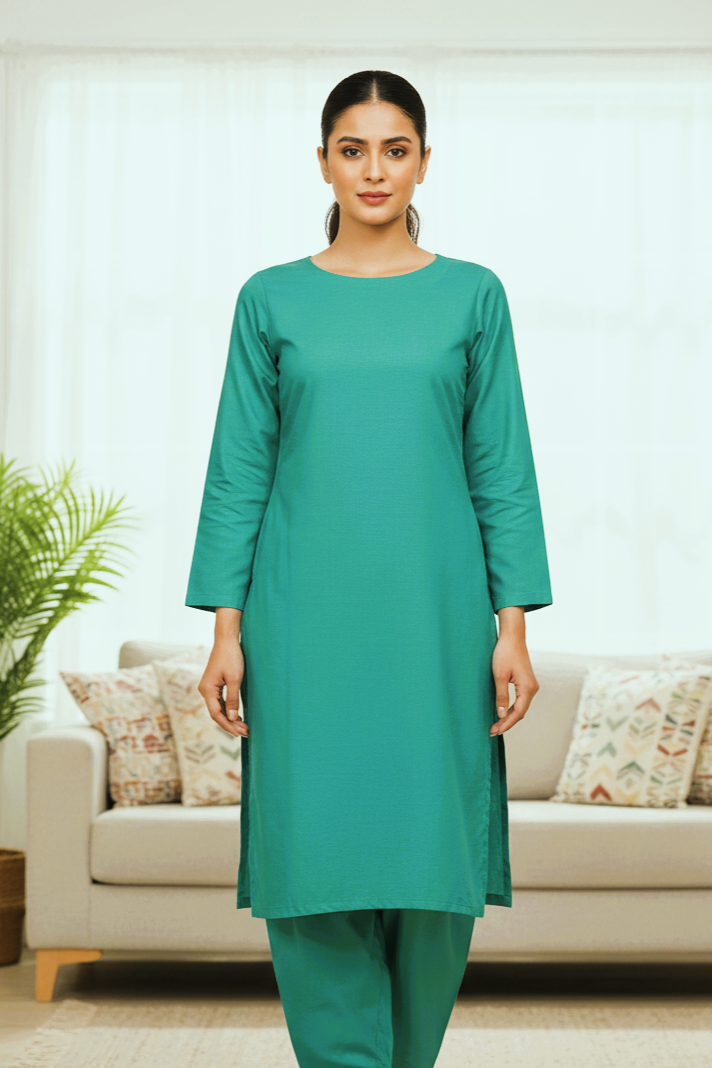 Sapphire Unstitched Plaino Lawn ST 2pc