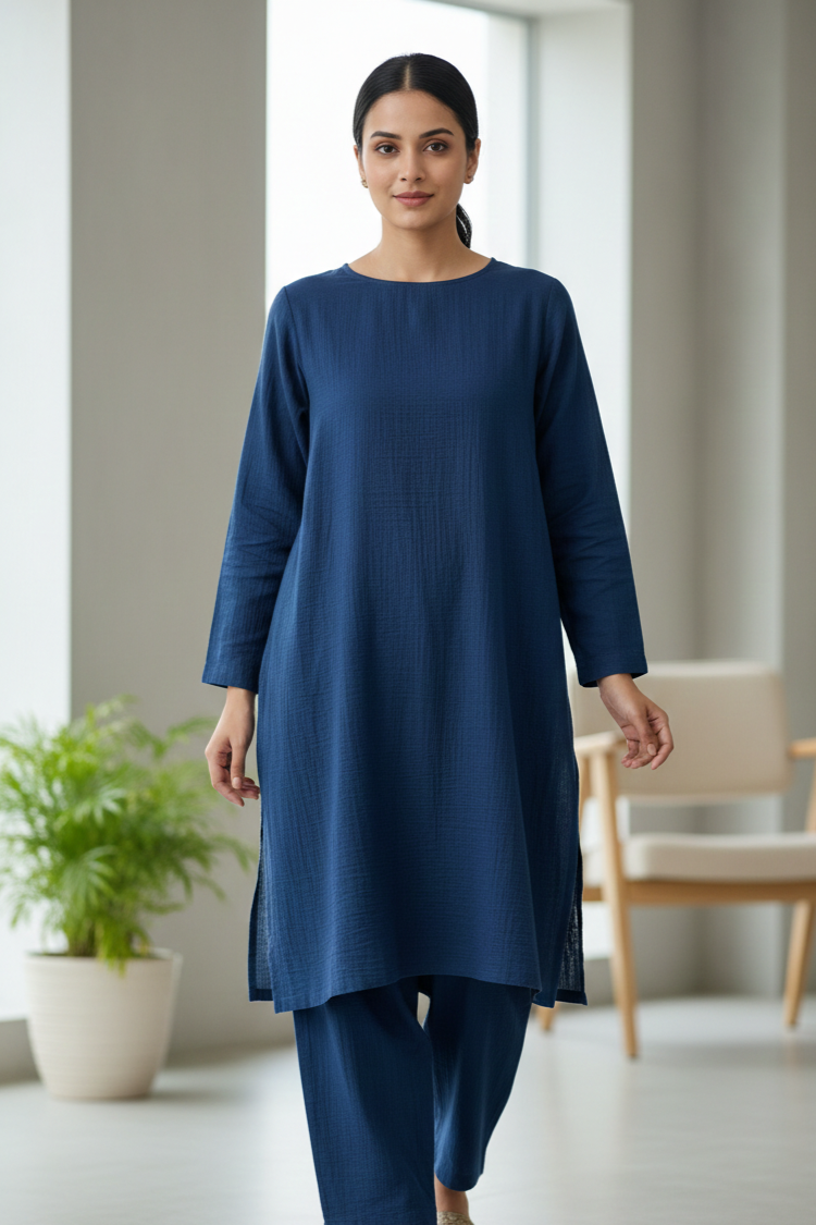 Sapphire Unstitched Plaino Lawn ST 2pc