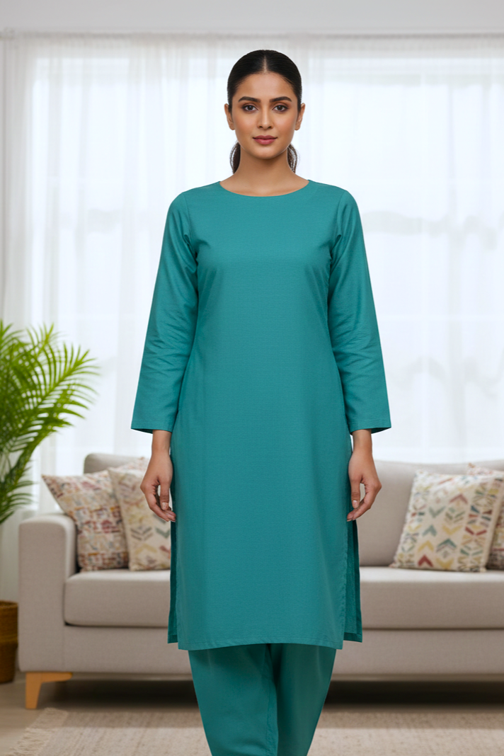 Sapphire Unstitched Plaino Lawn ST 2pc