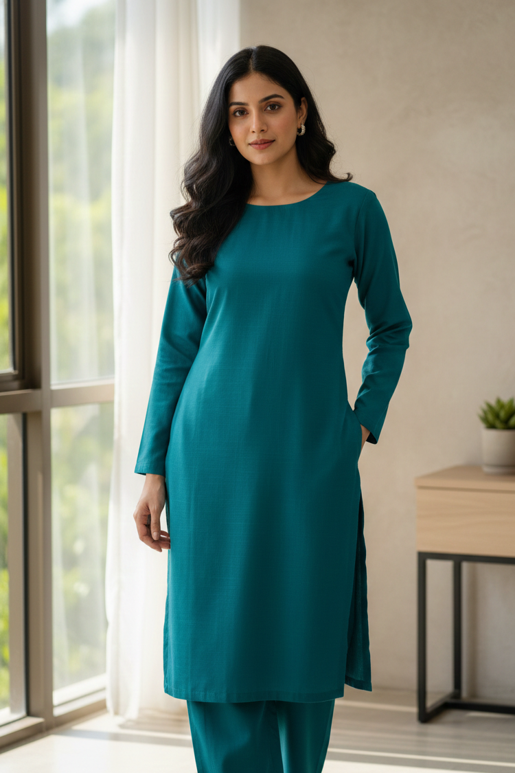 Sapphire Unstitched Plaino Lawn ST 2pc