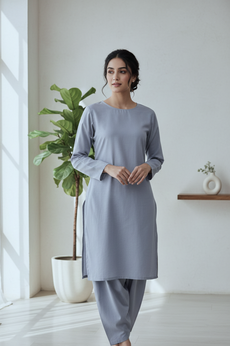 Sapphire Unstitched Plaino Lawn ST 2pc