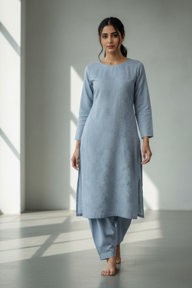 Sapphire Unstitched Plaino Lawn ST 2pc