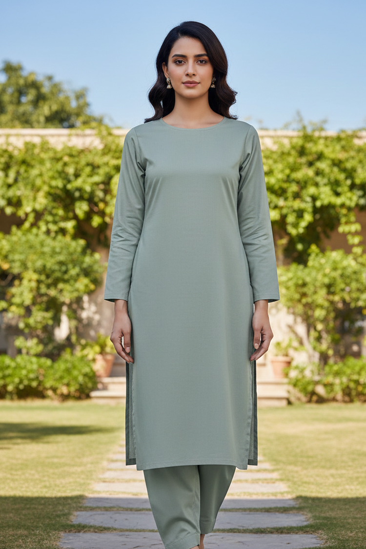 Sapphire Unstitched Plaino Lawn ST 2pc