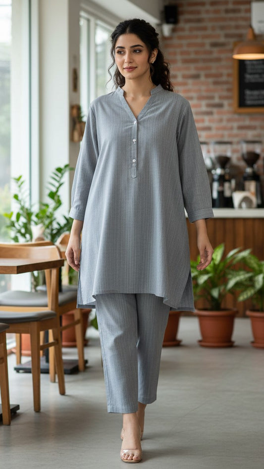 Sapphire Unstitched Plain Khaddar Allover ST 2pc