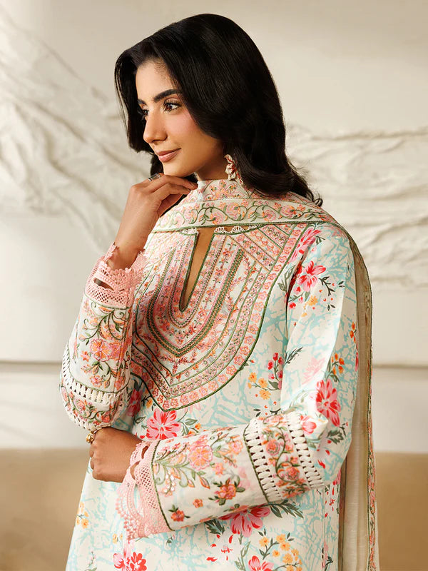 Mahnur Leila Unstitched Luxury Lawn 3pc