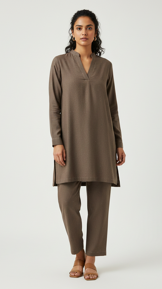 Sapphire Unstitched Plain Khaddar Allover ST 2pc