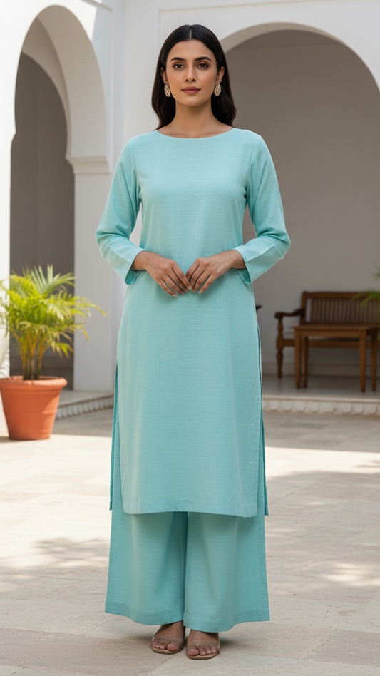 Sapphire Unstitched Plain Khaddar Allover ST 2pc