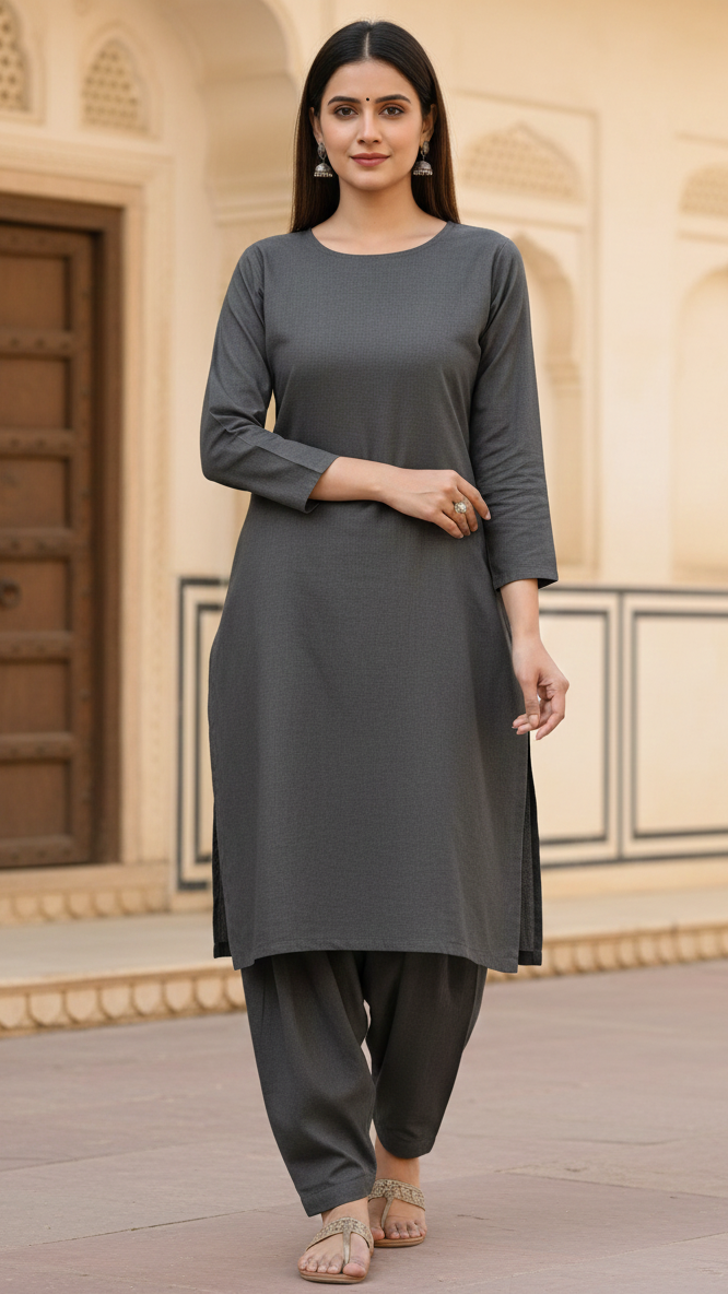 Sapphire Unstitched Plain Linen Allover ST 2pc