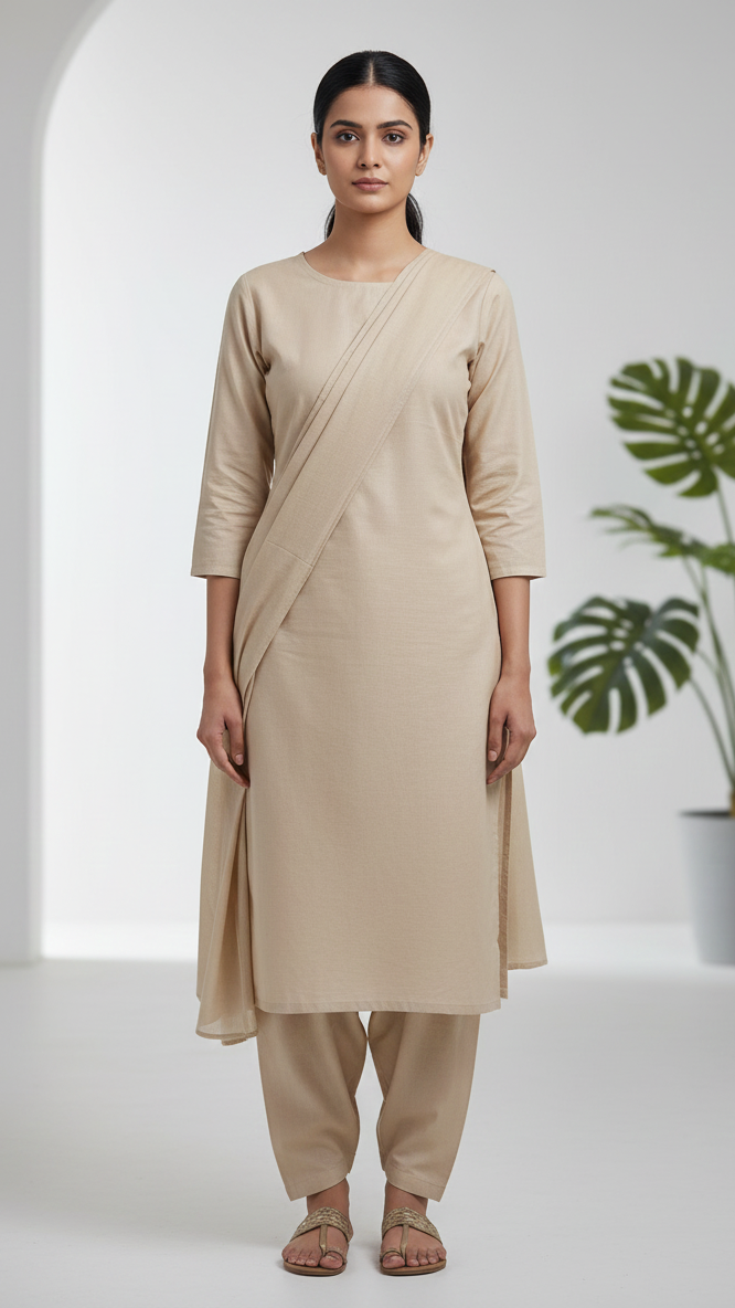 Sapphire Unstitched Plain Linen Allover ST 2pc