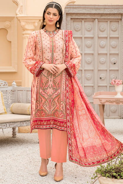 Jacquard Printed Lawn Unstitched 3pc