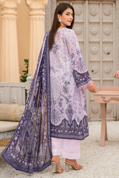 Jacquard Printed Lawn Unstitched 3pc