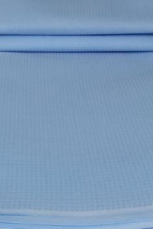 Self Cotton-Blue-Full Suit - Branded Cut Pieces