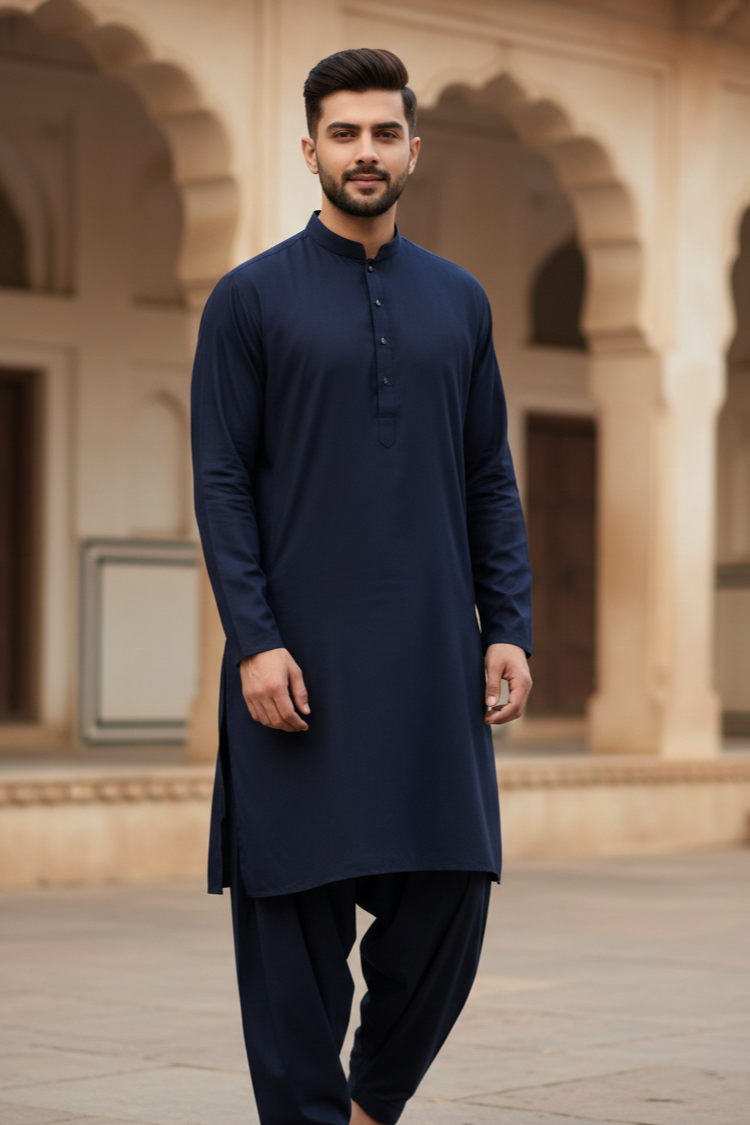 Stenciller Unstitched Men's Easy Wear Cotton